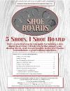 Shoe Boards: 5 Shoes, 1 Shoe Board